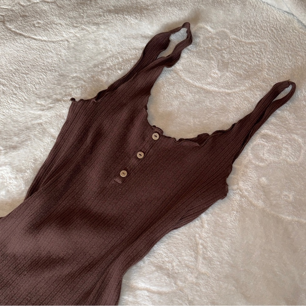 Brown Bodycon Sleeveless Mini Dress Sz M
